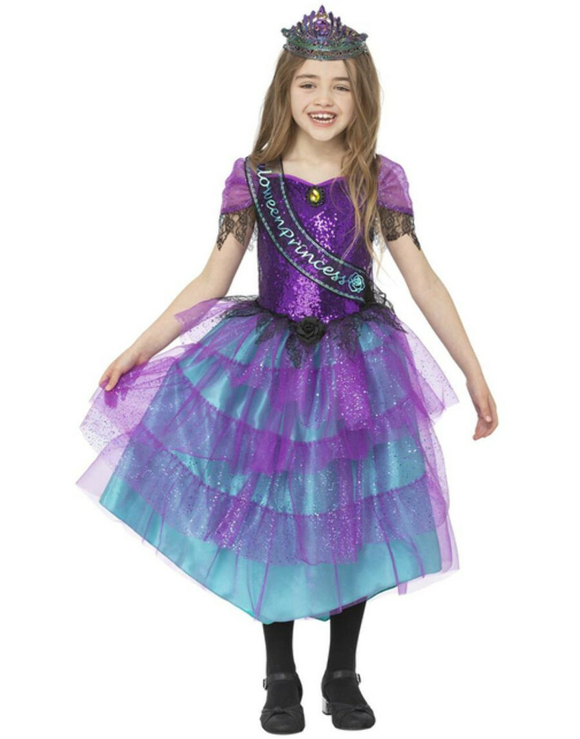 Dívčí kostým halloweenská princezna - Pro věk 4-6 let