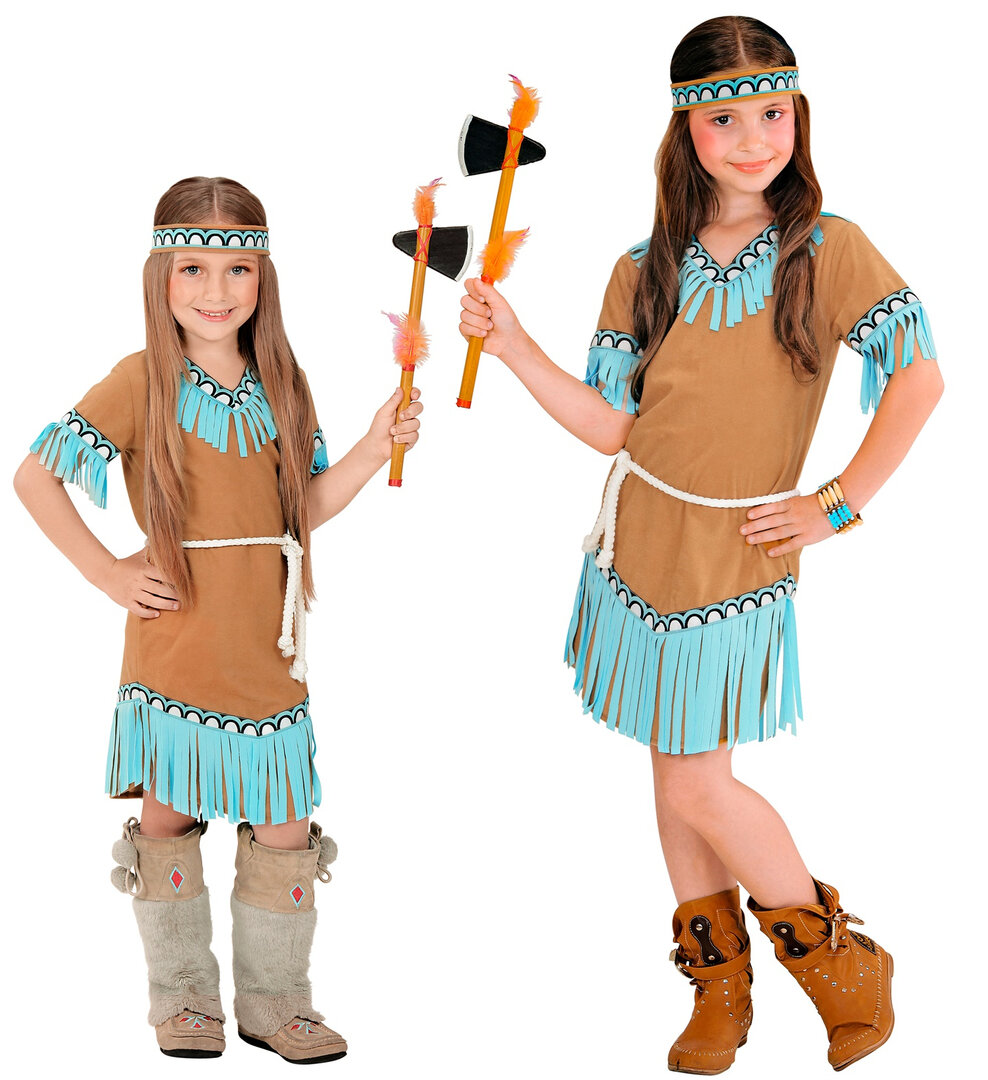 Dívčí kostým indiánky - Pro věk 11-13 let (158cm)