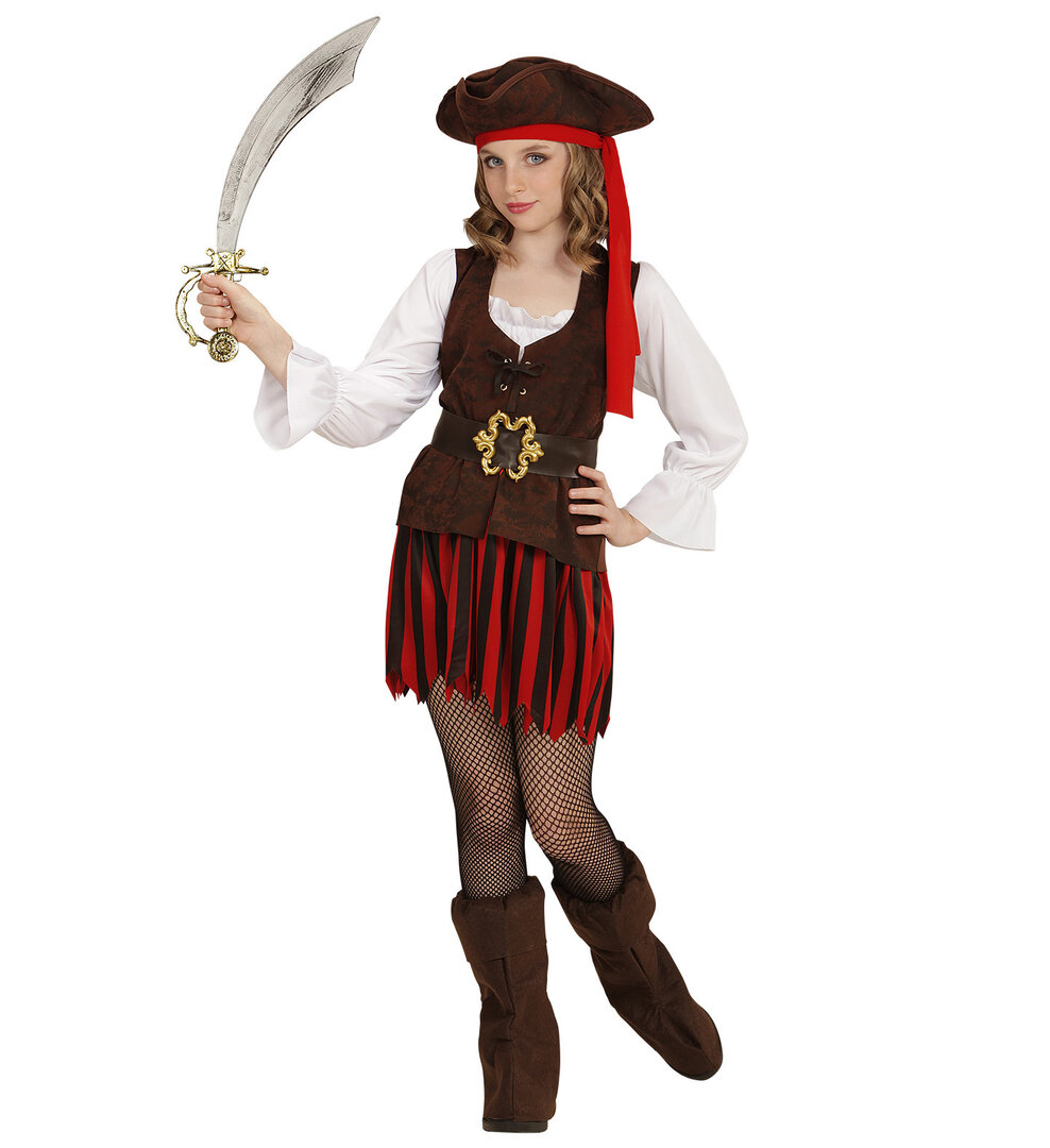 Dívčí kostým karibská pirátka - Pro věk 4-5 let ( 116cm)