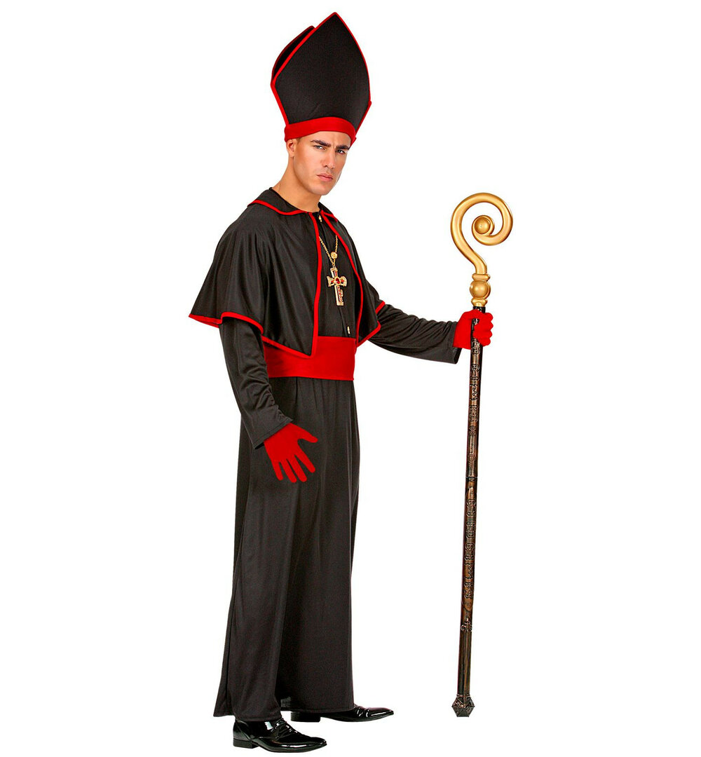 Pánský kostým Biskup, černý - Velikost XXL