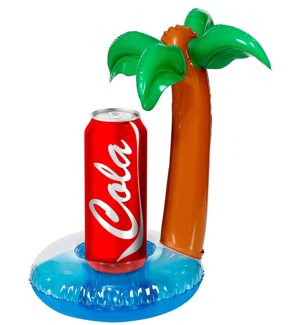 Nafukovací držák nápojů ve tvaru palmy (30 cm)