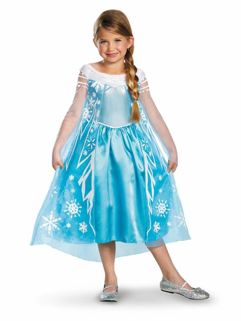 Disney Elsa Deluxe Kostým - Pro věk 7-8 let