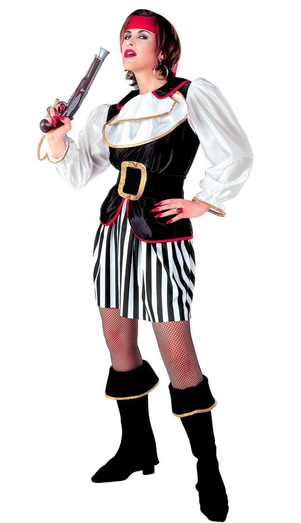 Dámský kostým pirátka s botama - XL