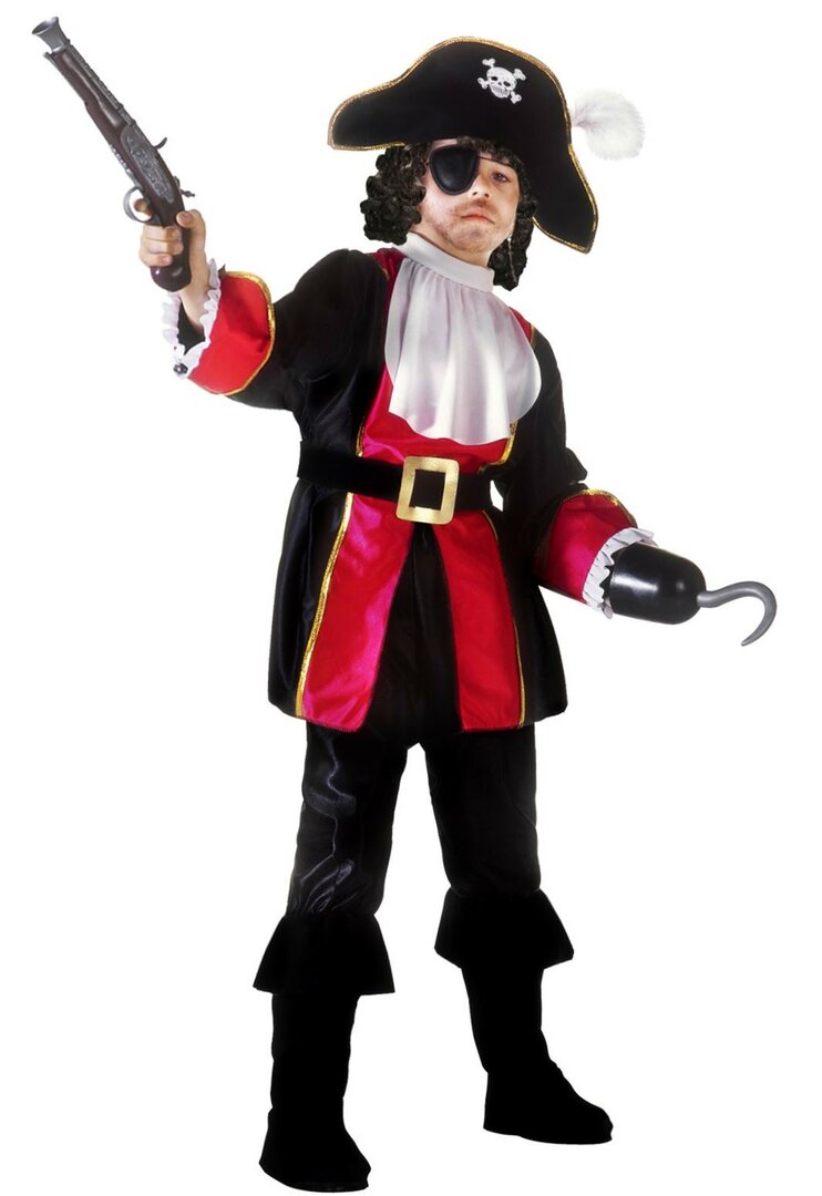 Dětský kostým kapitán pirátů - Pro věk 8-10 let