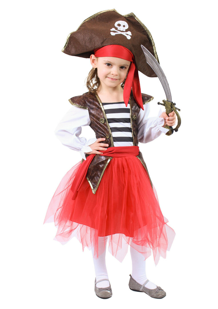 Dětský kostým pirátka - Pro věk 4-6 let
