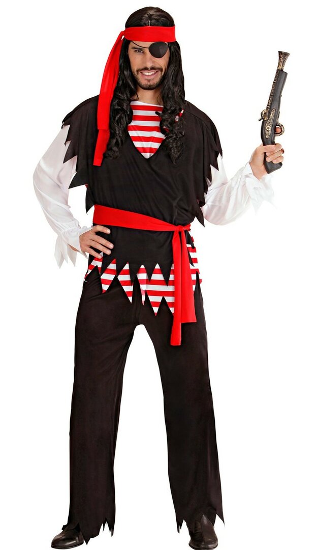 Pánský kostým pirát s šátky - M