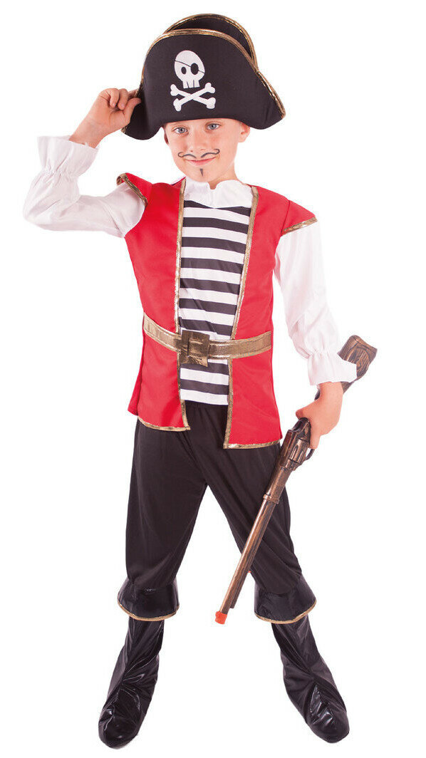 Dětský kostým pirát s kloboukem e-obal - Pro věk 6-8 let