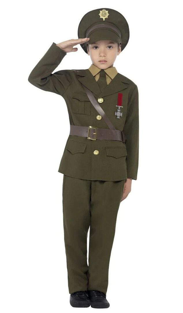 Dětský kostým armádní důstojník - Pro věk 10-12