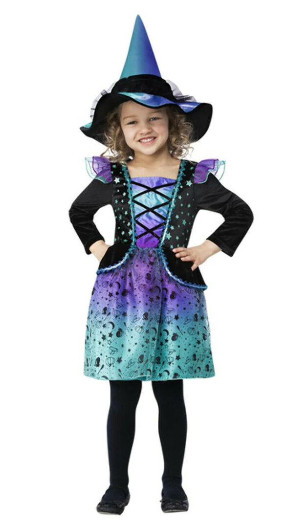 Dívčí kostým Vesmírná čarodějka - Pro věk 4-6 let