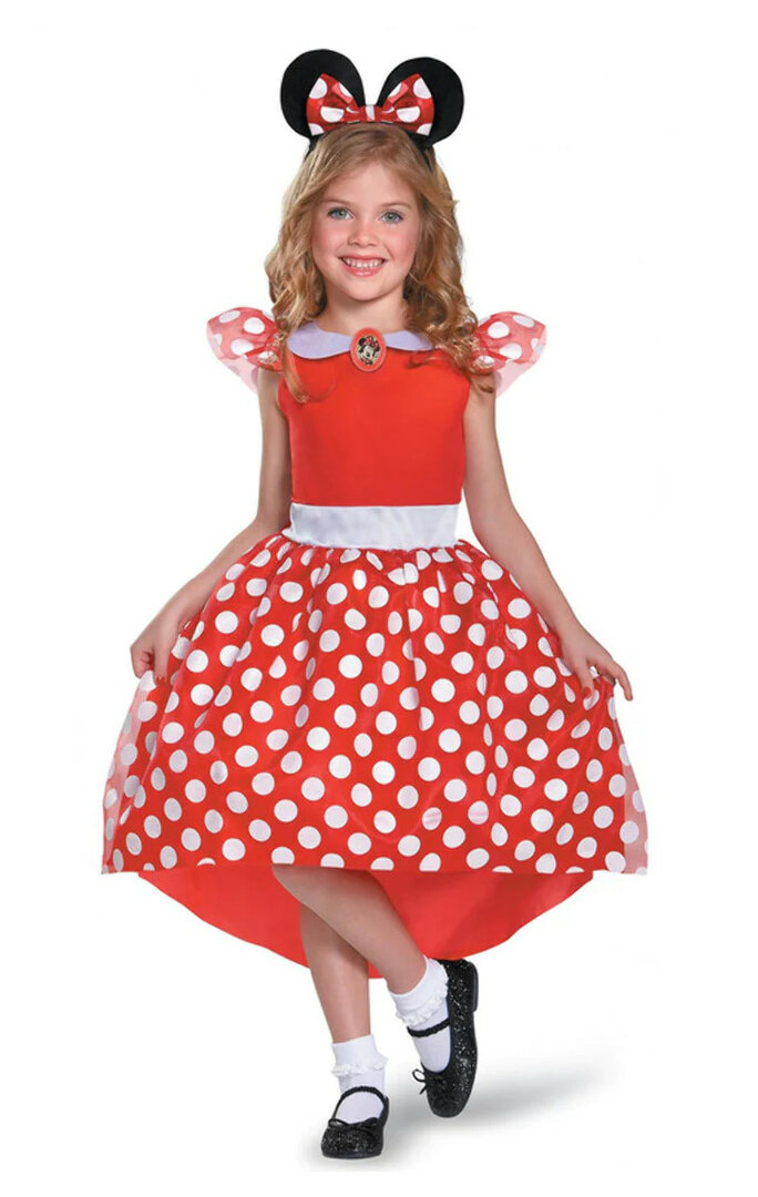 Dívčí kostým Disney Minnie Mouse - Pro věk 5-6 let