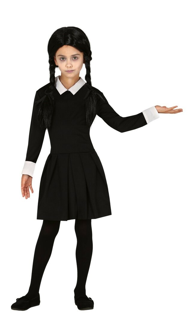 Dívčí kostým Wednesday Addams - Pro věk 7-9 let
