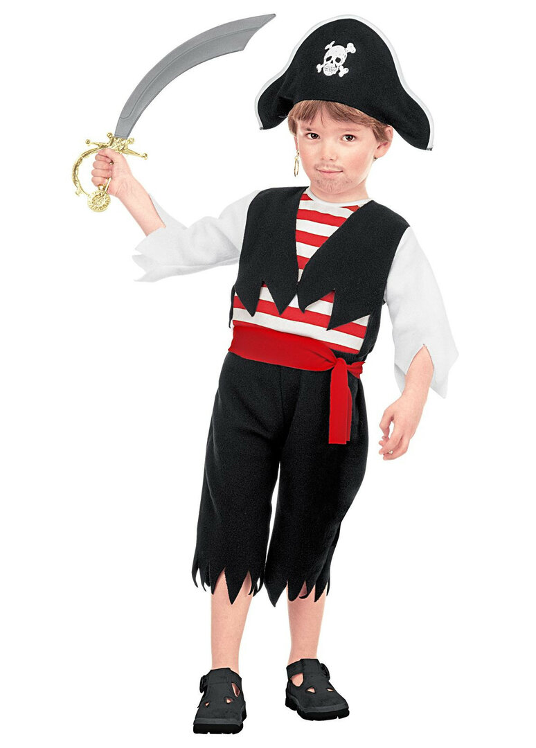 Chlapecký kostým pirát s kloboukem - Pro věk 3-4 let