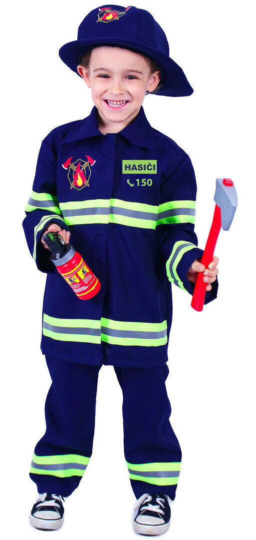 Dětský kostým hasič s českým potiskem e-obal - Pro věk 6-8 let