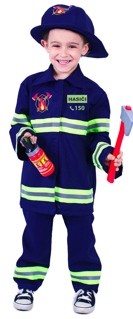 Dětský kostým hasič s českým potiskem