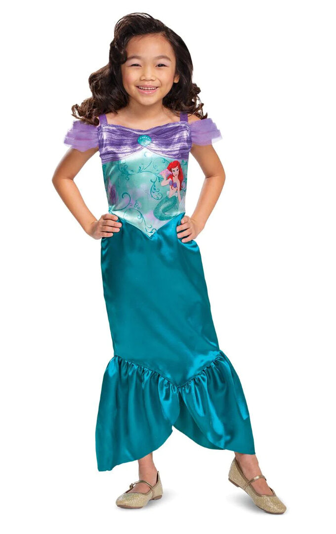 Dívčí kostým Ariel malá mořská víla - Pro věk 4-6 let