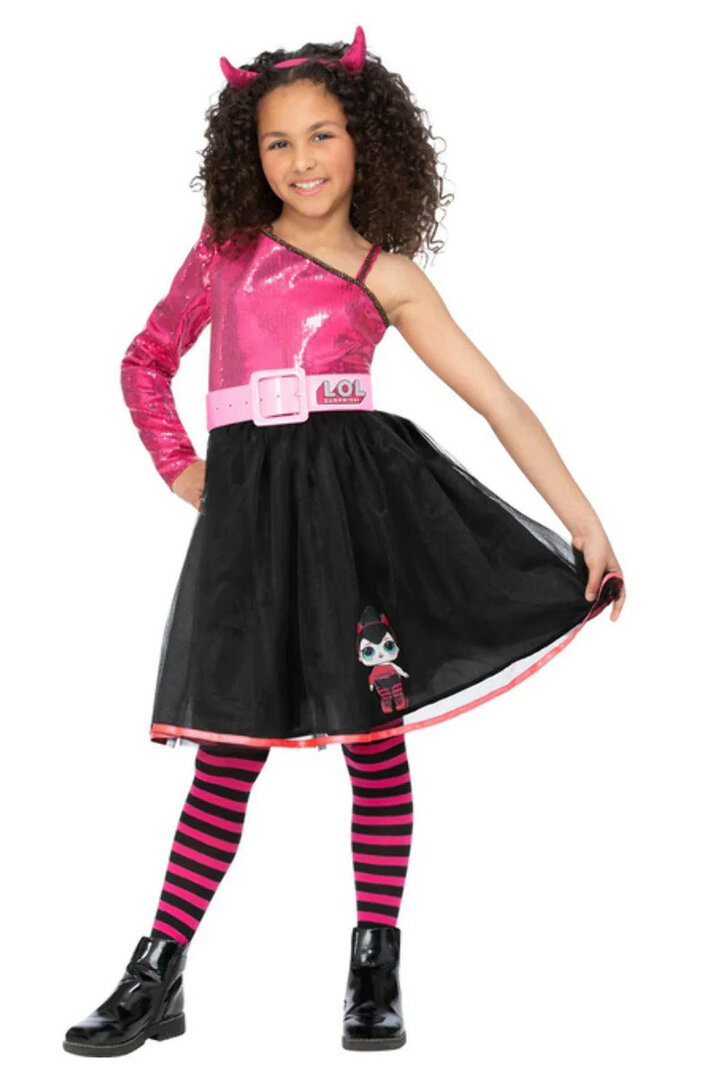 Dívčí kostým L.O.L Surprise čertice - Pro věk 4-6 let