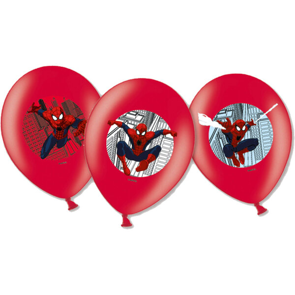 Balónky Spiderman 6 ks, 27,5 cm