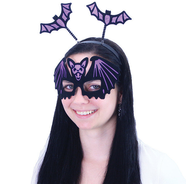 Čelenka netopýr s maskou pro dospělé