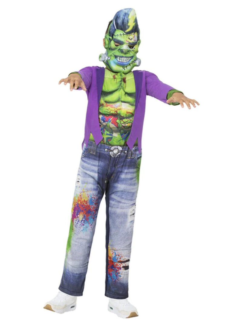 Chlapecký kostým Frankenstein s maskou - Pro věk 7-9 let
