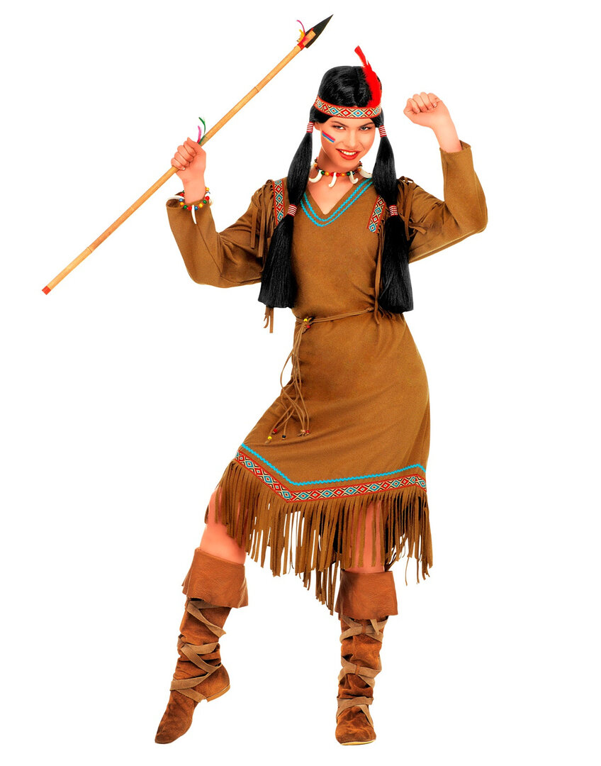 Dámský kostým indiánka s dlouhou sukní - L