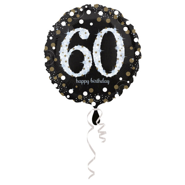 Fóliový balónek k 60. narozeninám, 45 cm