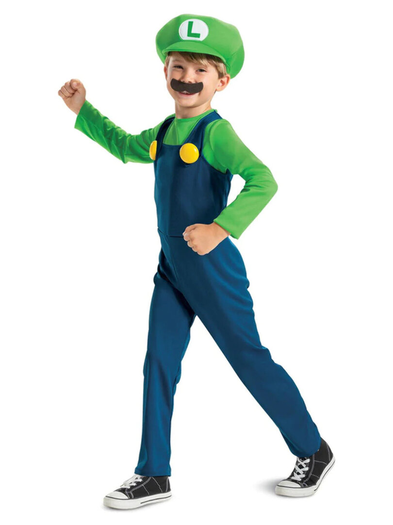 Chlapecký kostým Luigi (Super Mario) - Pro věk 4-6 let