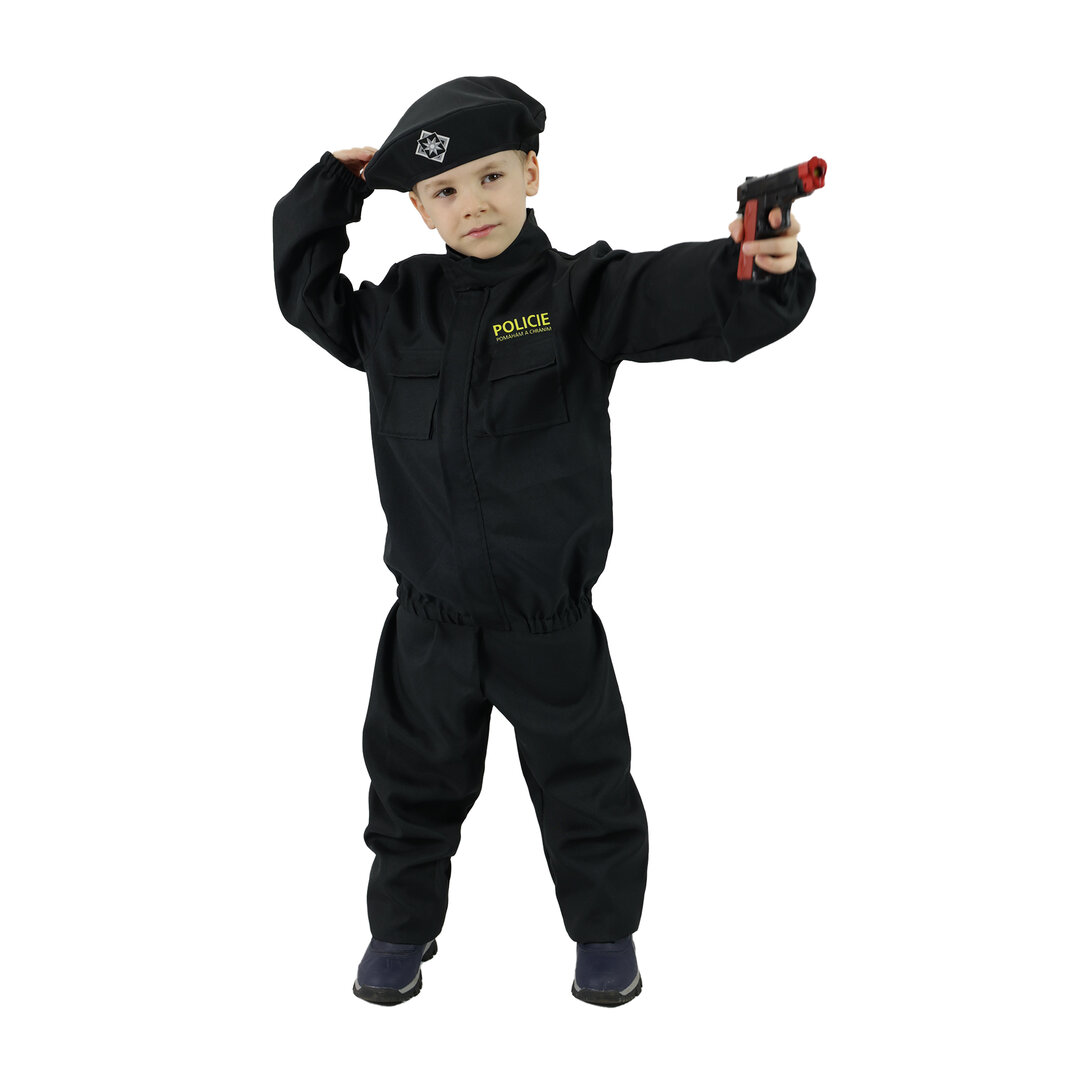 Dětský kostým policista - český potisk - Pro věk 8-10 let