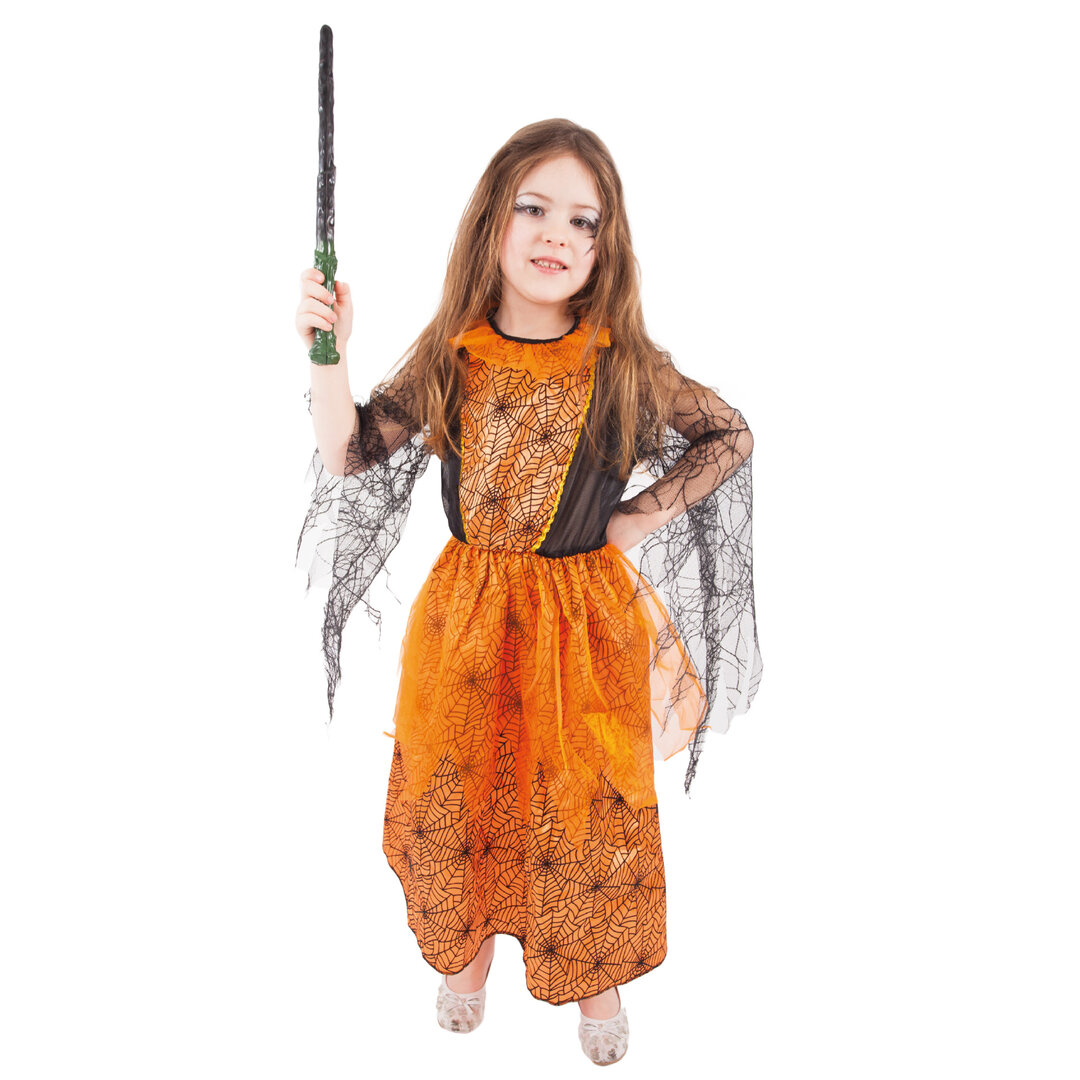 Dětský kostým čarodějnice Pavučinka - Pro věk 6-8 let