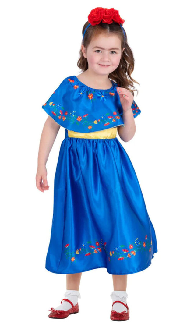 Dívčí kostým Frida - Pro věk 7-9 let