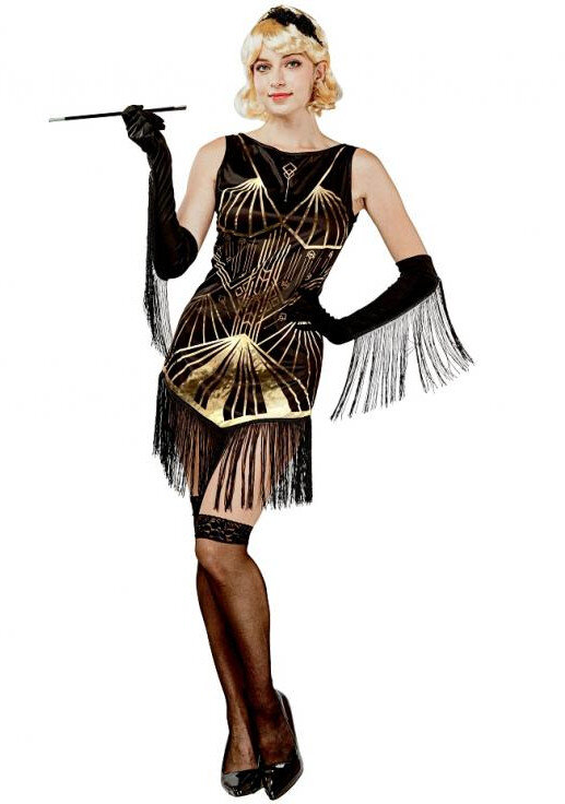 Dámský kostým retro flapper - L