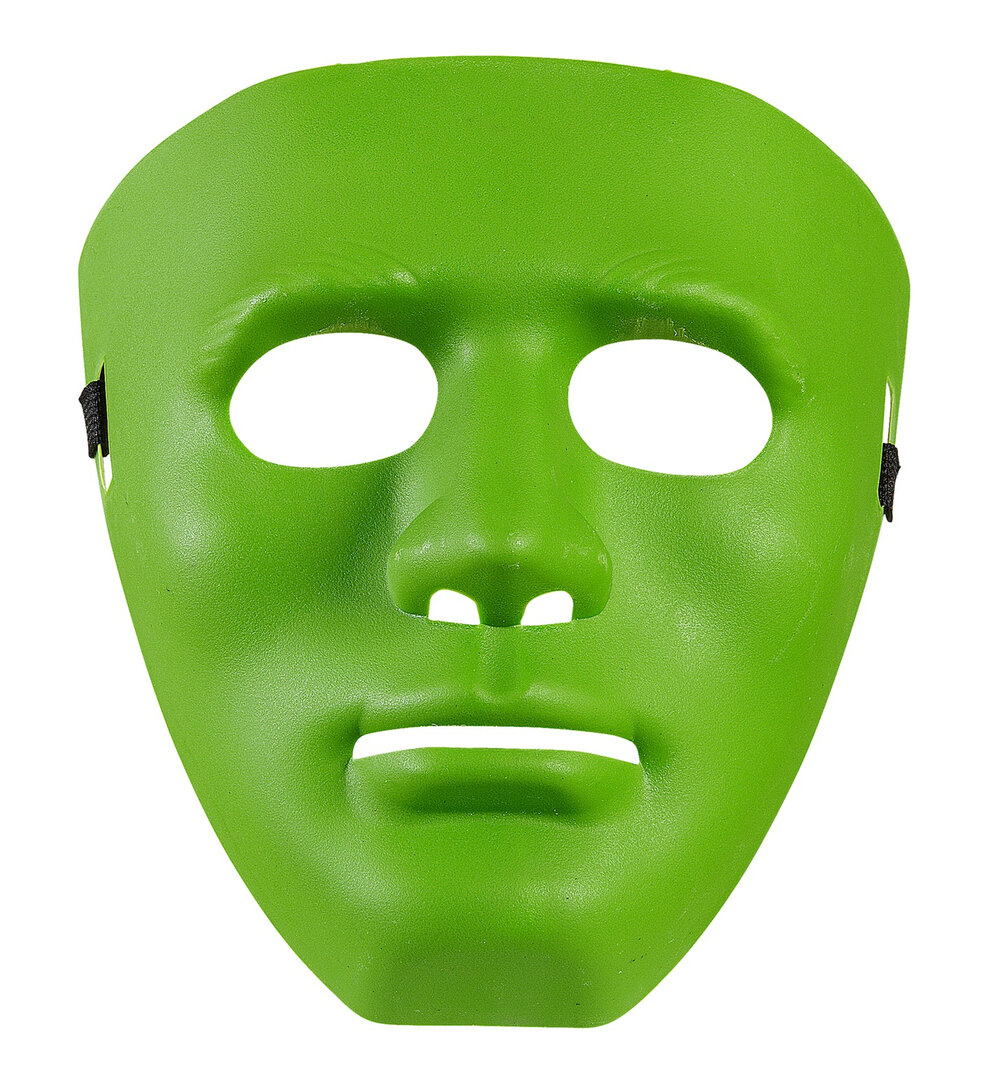 Anonymní maska (různé barvy) - Zelená