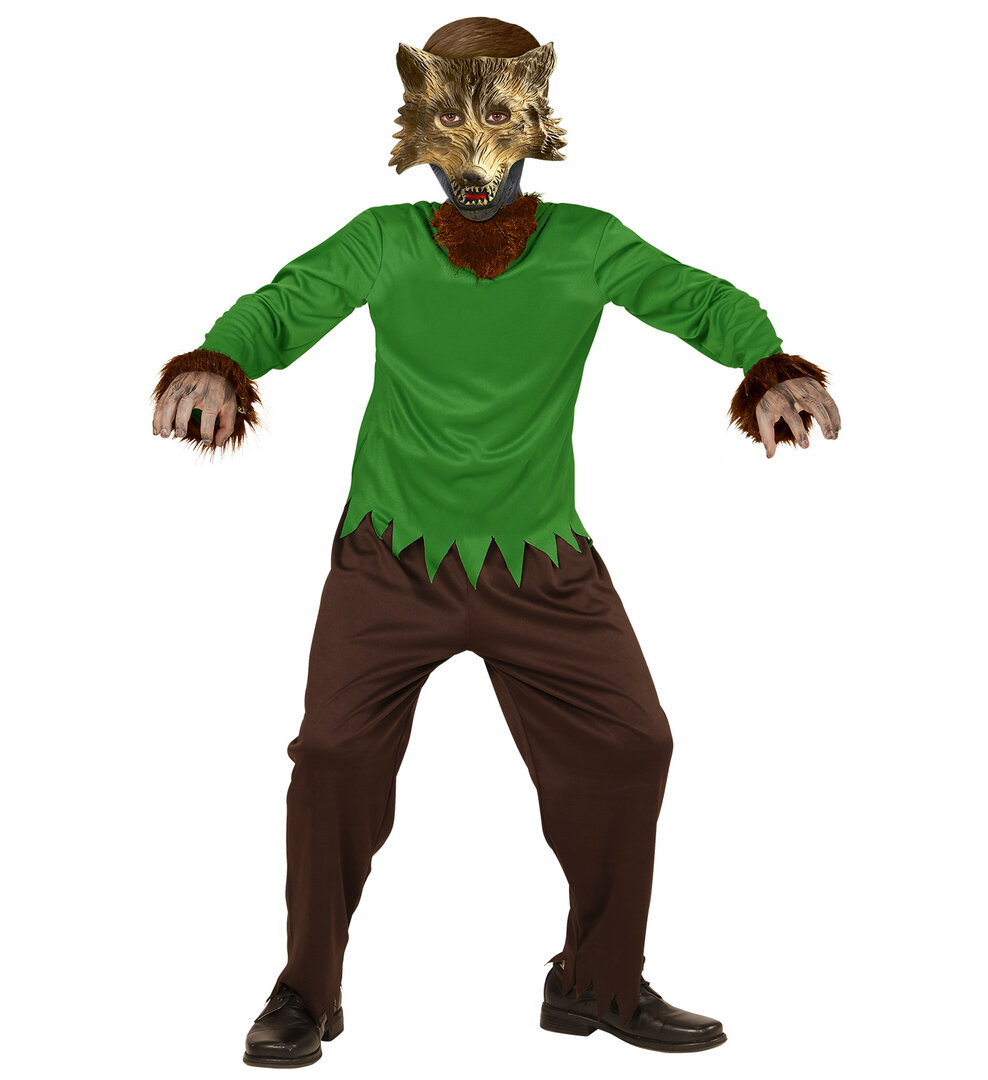 Dětský kostým vlkodlak s maskou - Pro věk 11-13 let