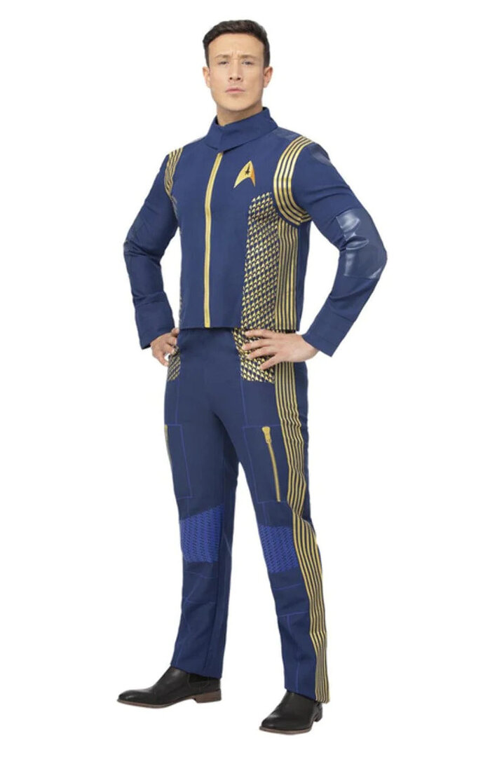 Pánská uniforma Star Trek Discovery, modro-žlutá - L