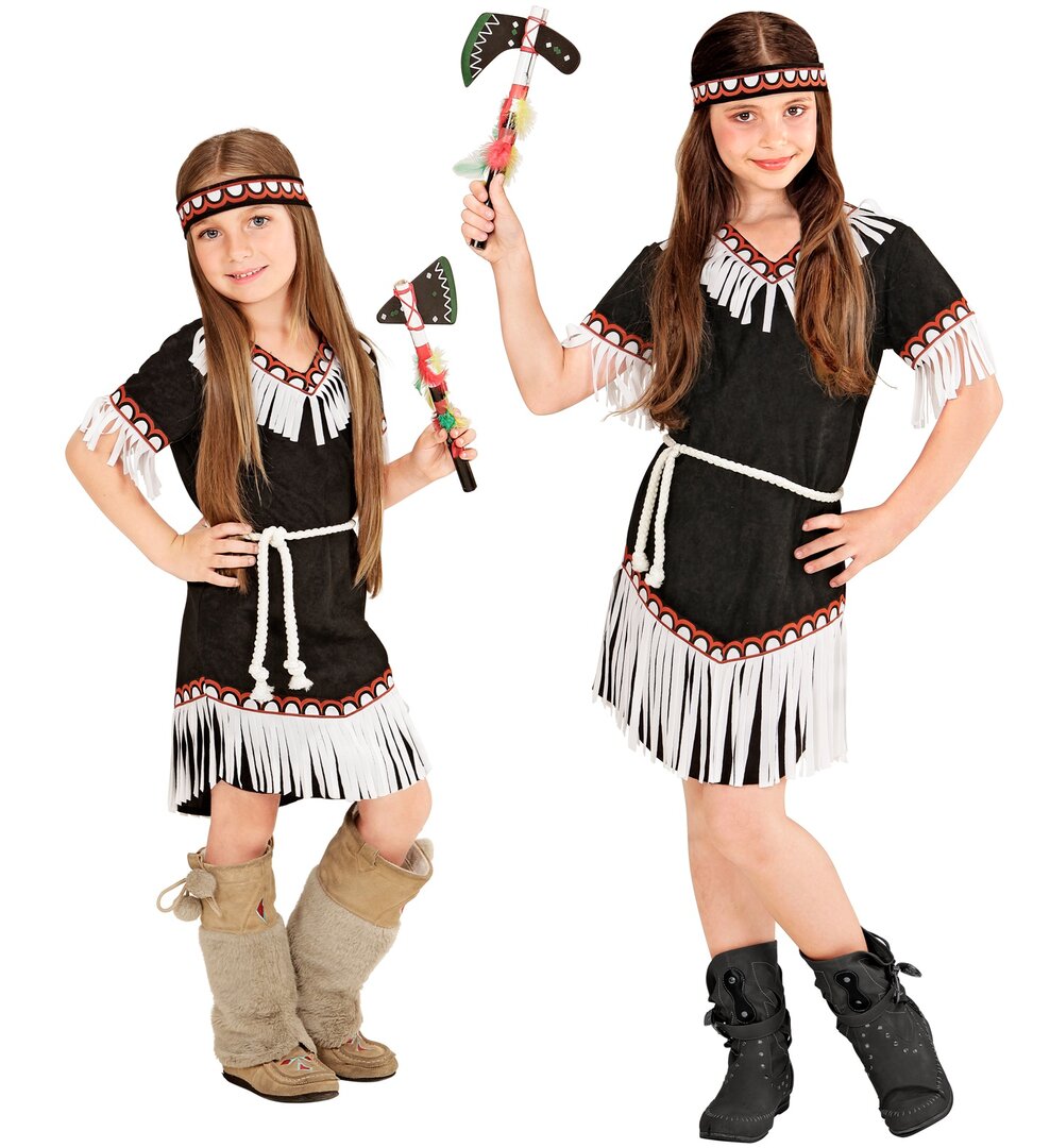 Dívčí kostým indiánská dívka z kmene apačů - Pro věk 4-5 let