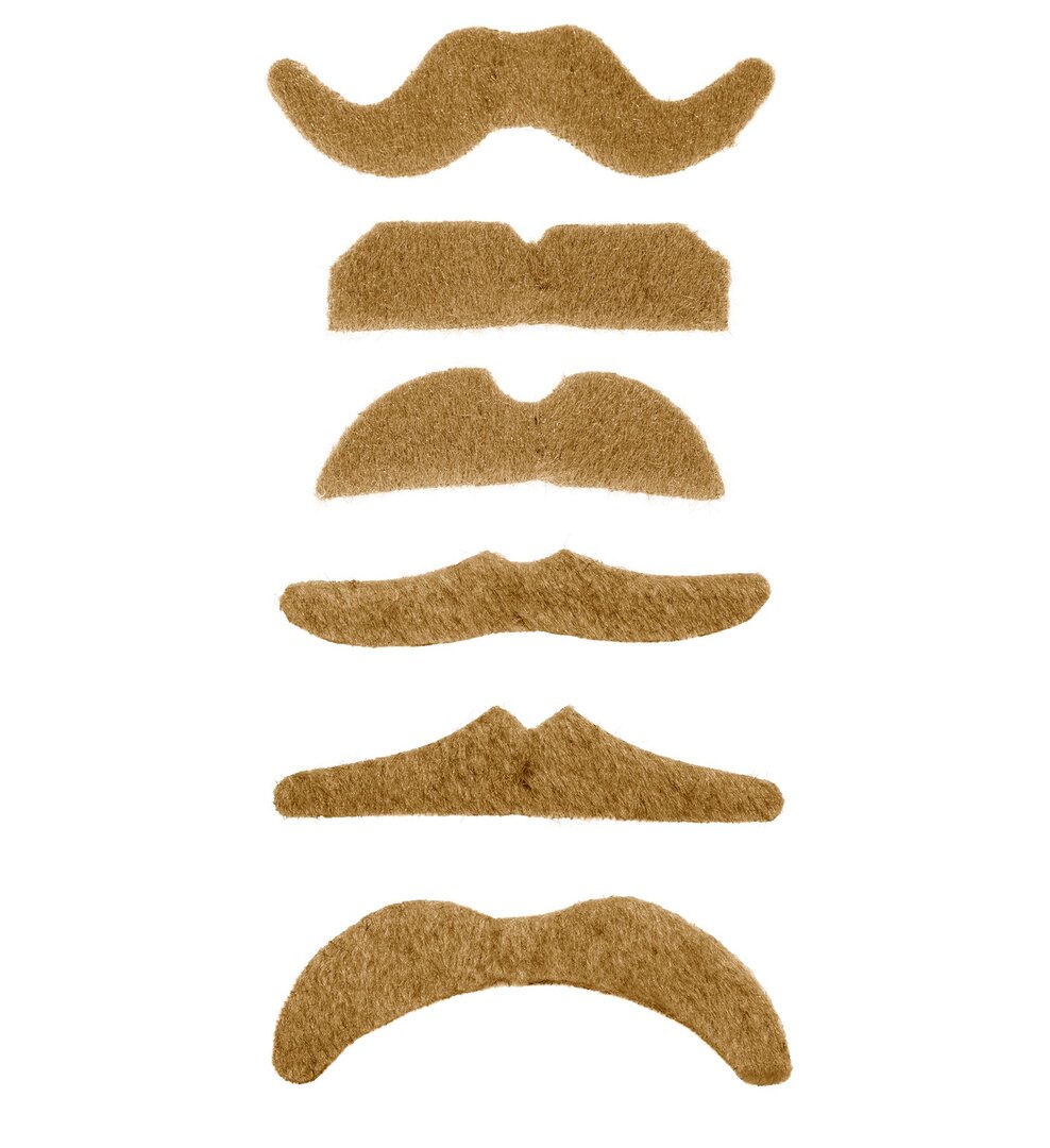 Blond kníry 1 ks (6 různých typů)