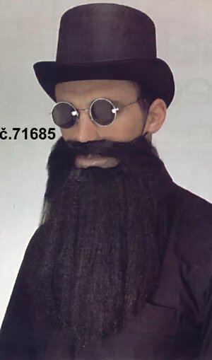 Černé vousy dlouhé