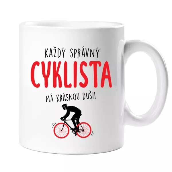Každý správný cyklista - hrnek 2 barvy