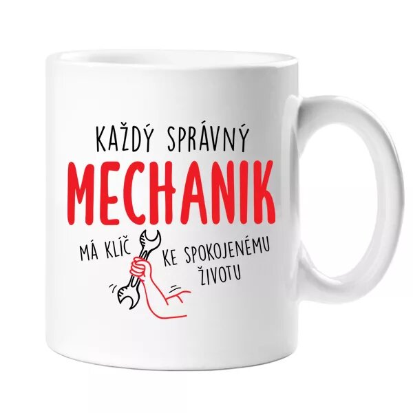 Každý správný mechanik - hrnek