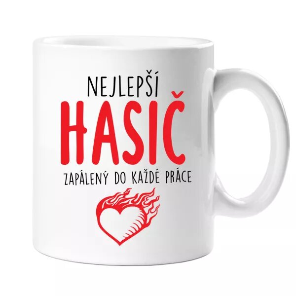 Nejlepší hasič - hrnek 2 barvy