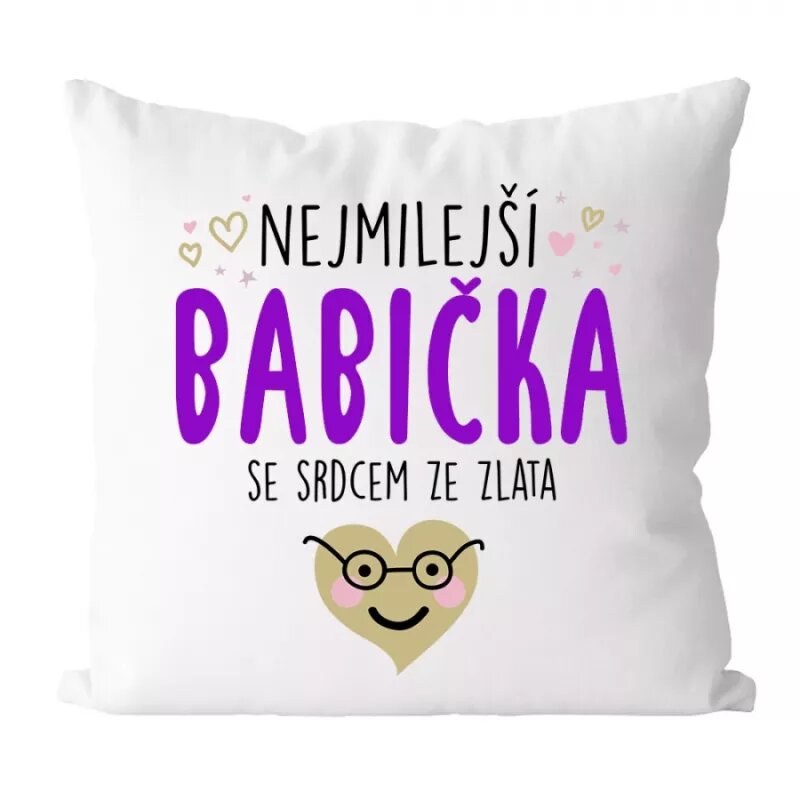 Nejmilejší babička - polštářek