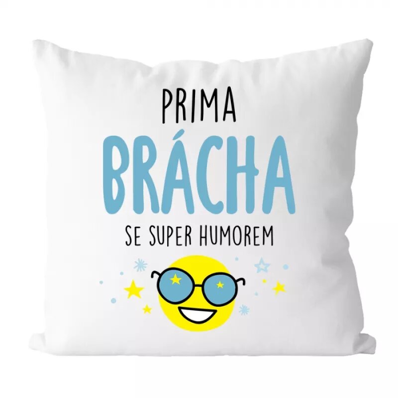 Prima brácha - vtipný polštářek