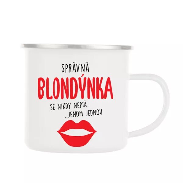 Správná blondýnka - plecháček
