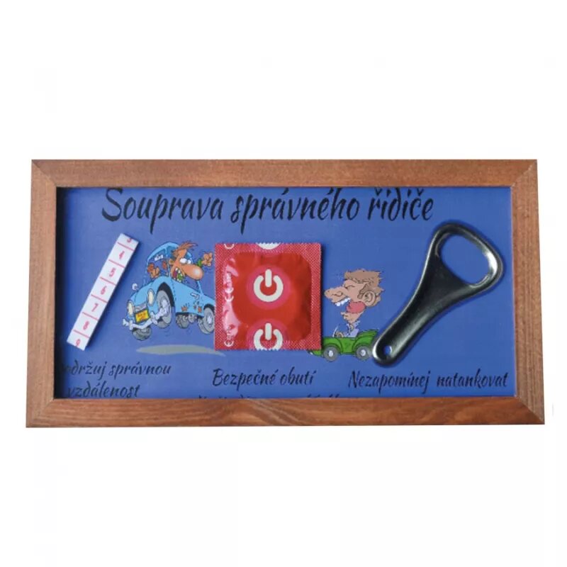 Souprava správného řidiče-rámeček pro případ nouze!