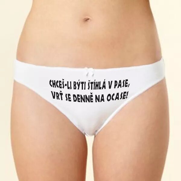 Kalhotky - chceš-li býti štíhlá...