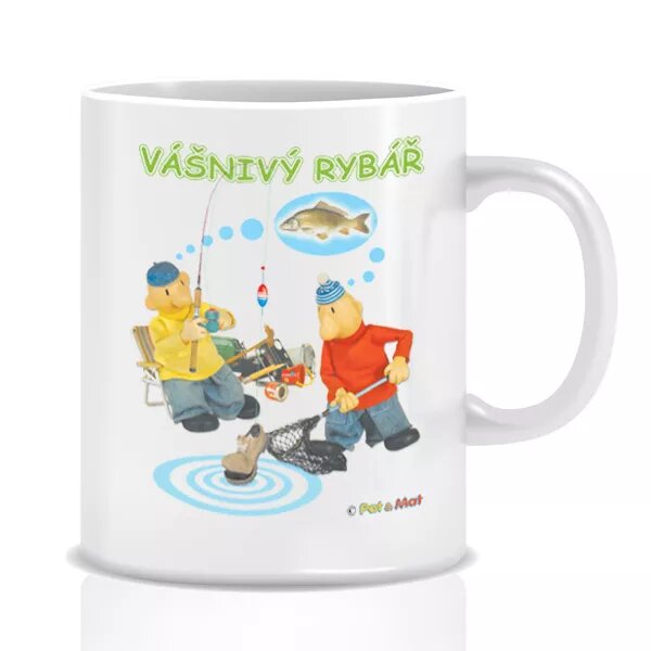 Vášnivý rybář-Hrnek Pat a Mat