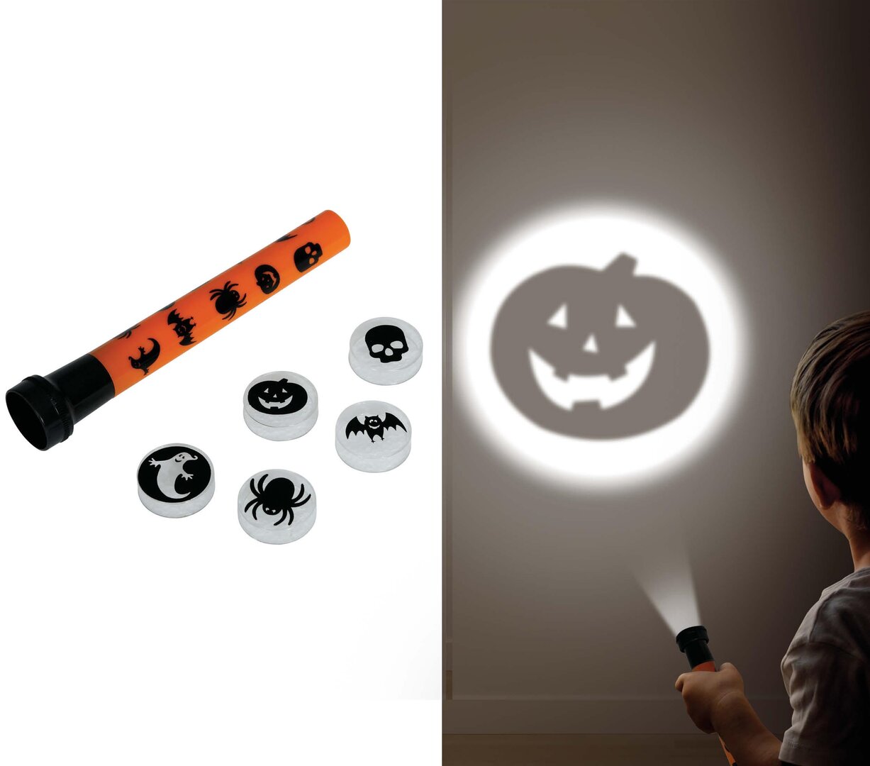 Baterka s halloweenskými motivy, 16 cm