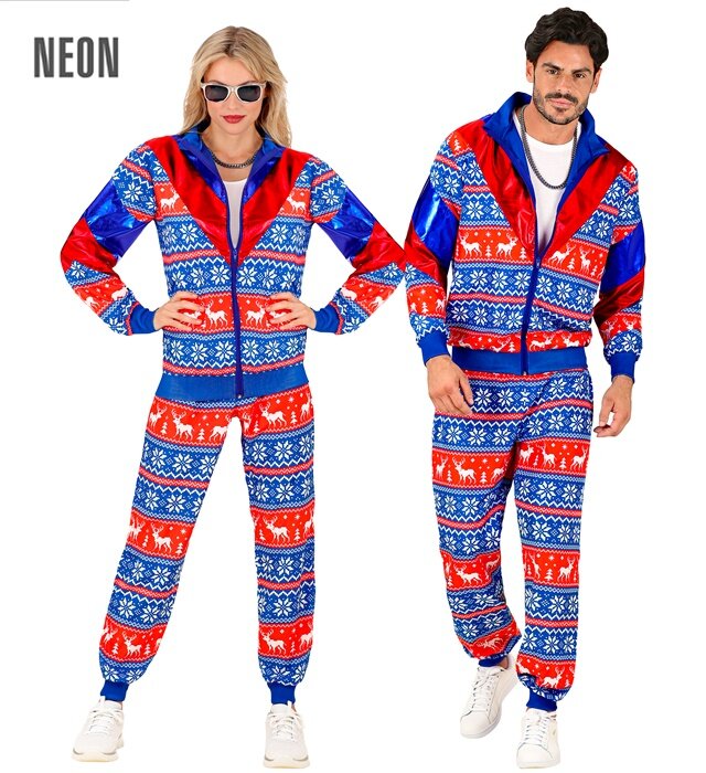 Unisex šusťáková souprava s vánočními motivy