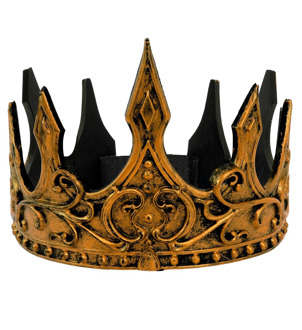 Zlatá historická královská koruna