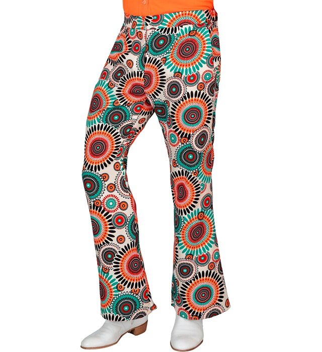 Pánské hippies květinové kalhoty z 60. let