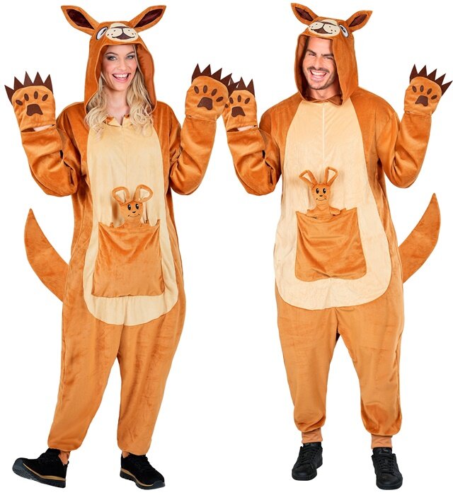 Unisex plyšový kostým klokan